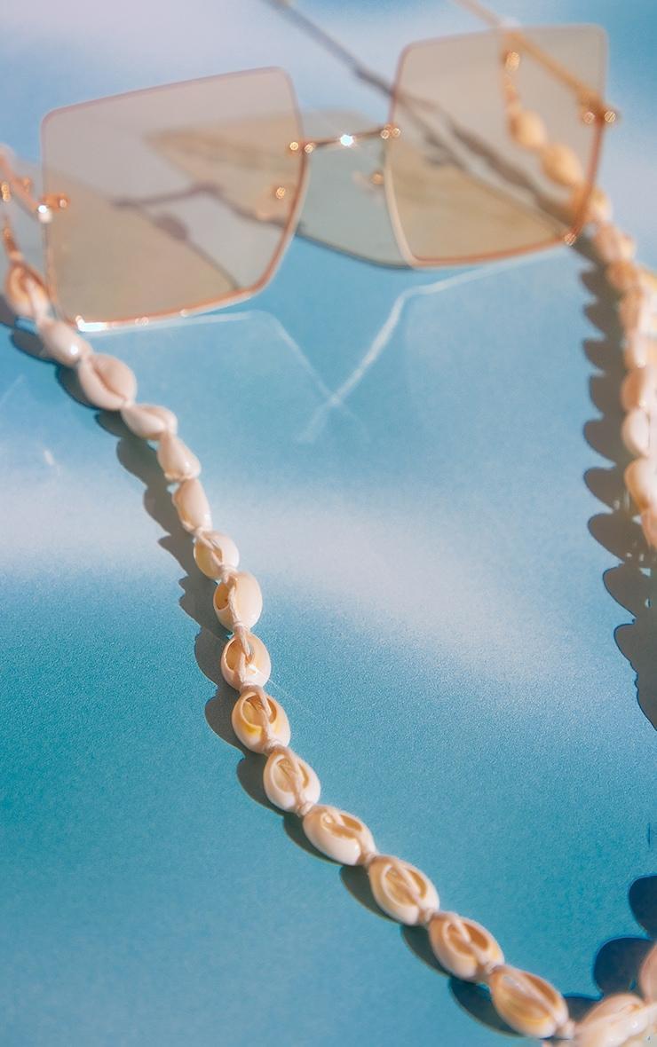 White Shell Sunglasses Chain Product Image