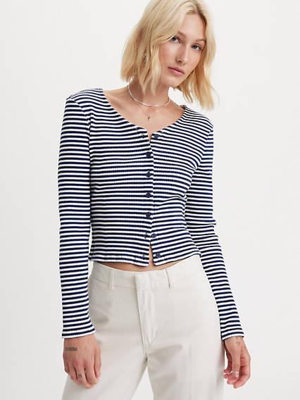 Striped Monica Long Sleeve T-Shirt Product Image