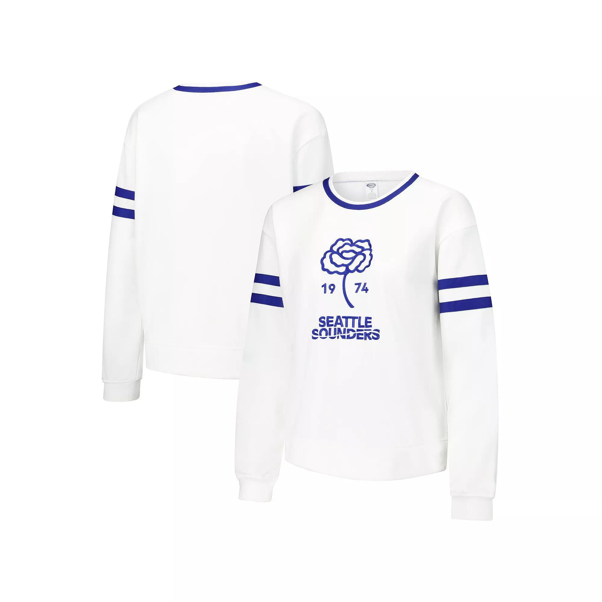 Women's Concepts Sport White Seattle Sounders FC Borough Long Sleeve T-Shirt,  Product Image