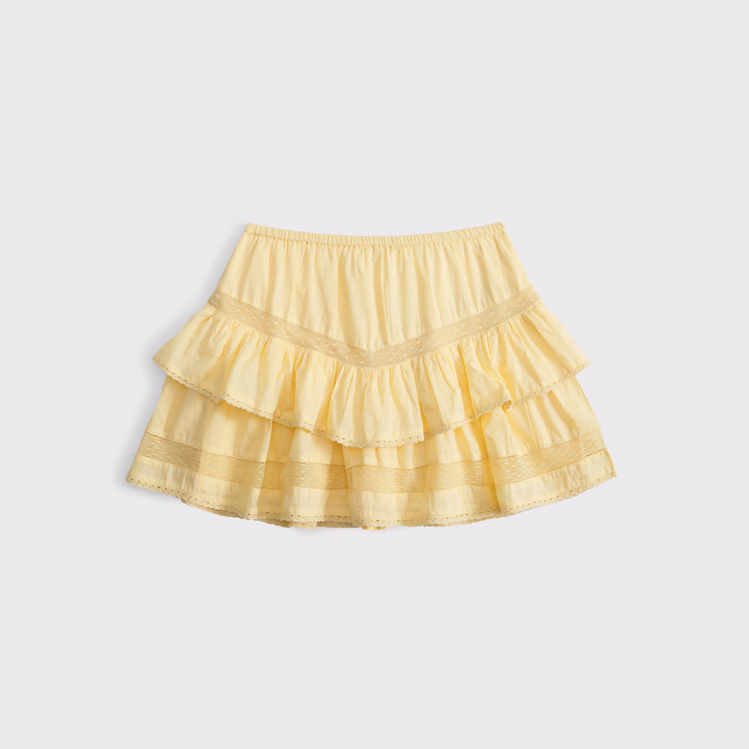 High Rise Drop-Waist Flirty Mini Skort Product Image