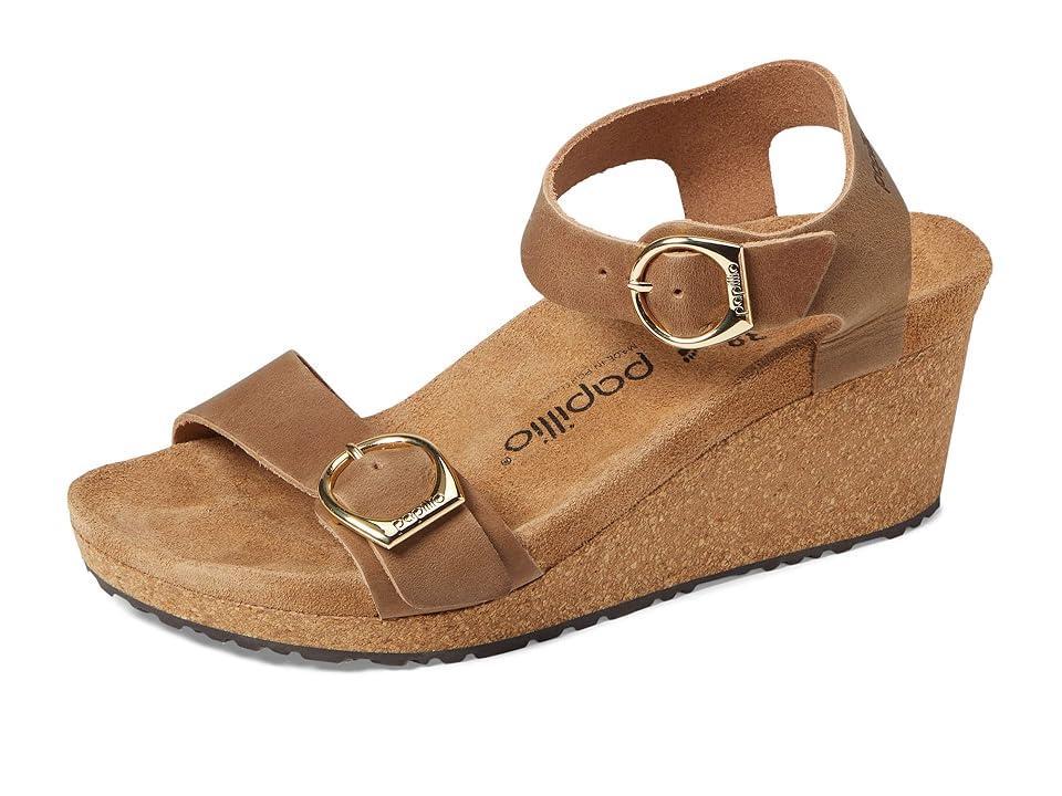 Papillio by Birkenstock Womens Soley Leather Platform Wedges Product Image