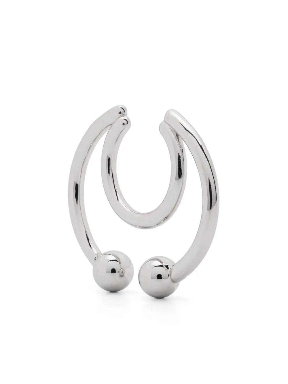 JUSTINE CLENQUET Jamie Earcuff-palladium In Silver Product Image