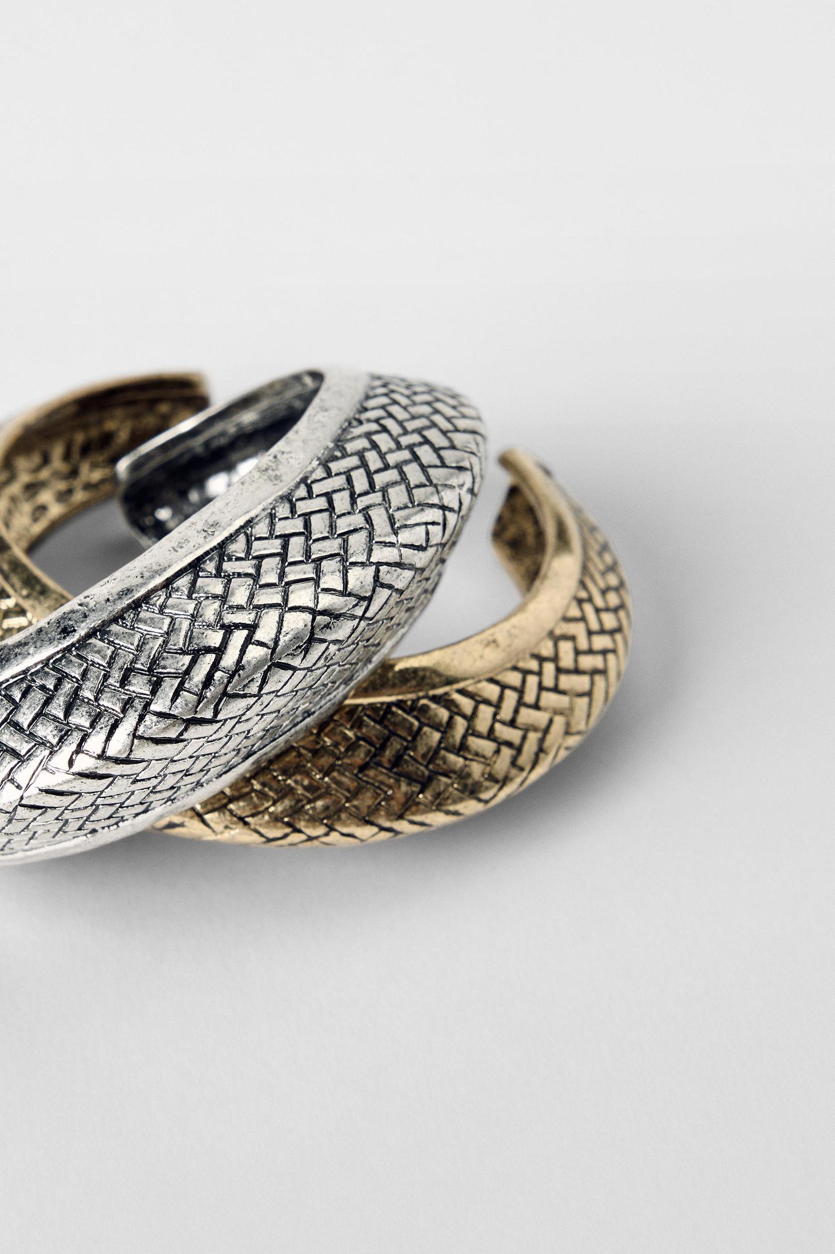 2-PACK OF TEXTURED CUFF BRACELETS KATE MOSS X ZARA Product Image
