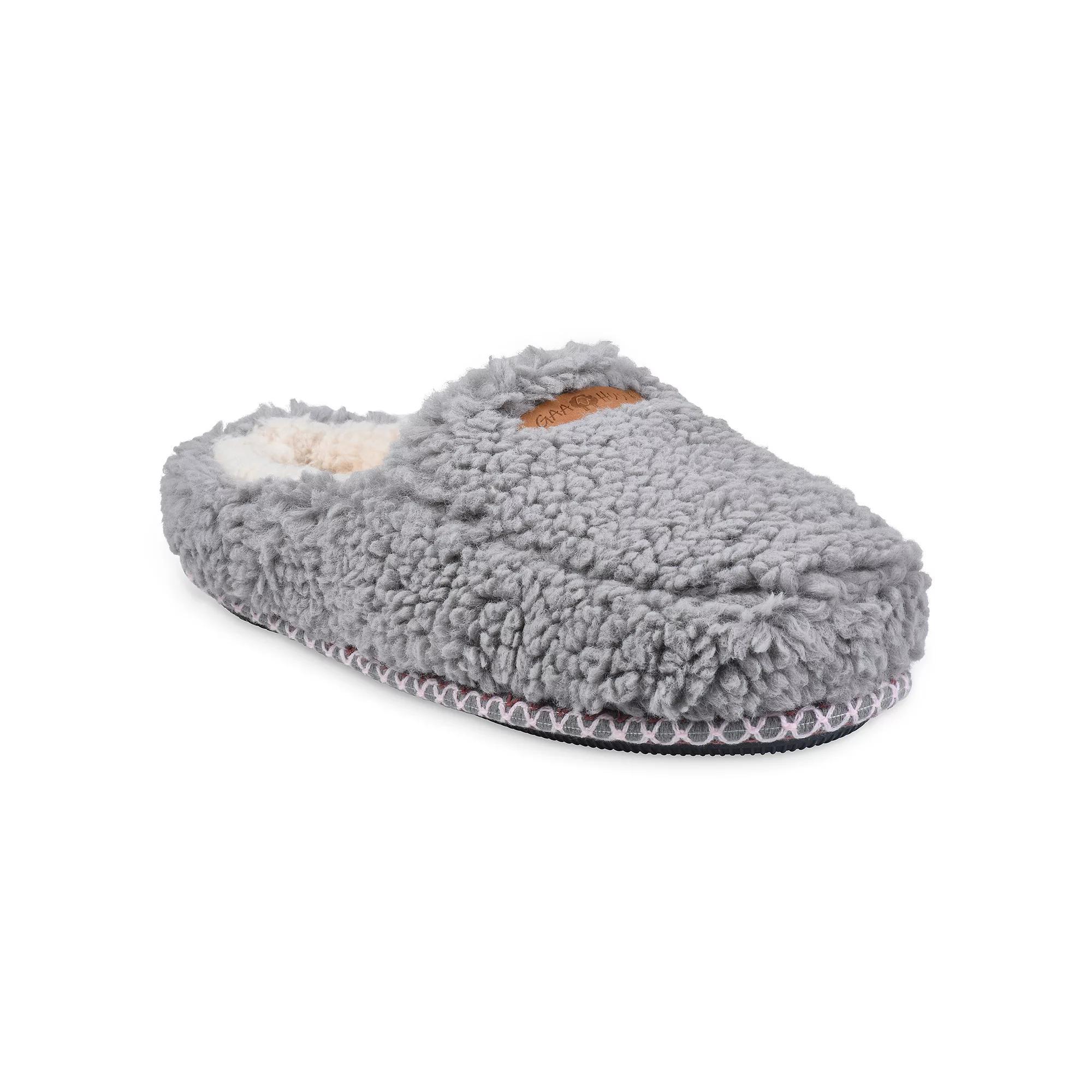 GaaHuu Berber Moccasin Clog Women's Slippers, Size: Large, Grey Product Image