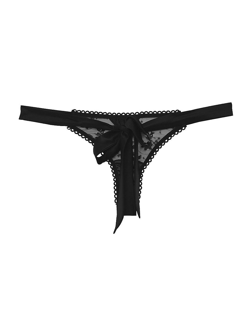 Womens Untie Me Lace Thong Product Image