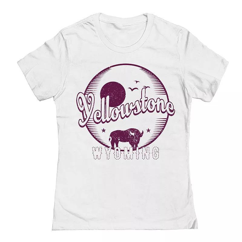 Juniors Yellowstone Bison 1 Womens Graphic Tee, Girls Product Image