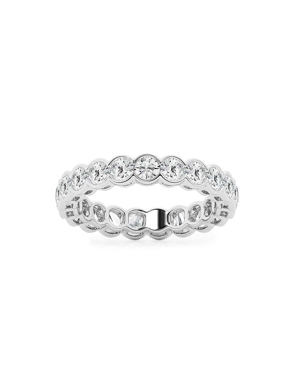 Womens Platinum & Round Lab-Grown Diamond Eternity Band/2.00-5.00 TCW Product Image