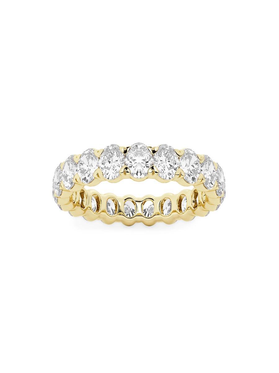 Womens 14K Yellow Gold & Oval Lab-Grown Diamond Eternity Band/2.00-5.00 TCW Product Image