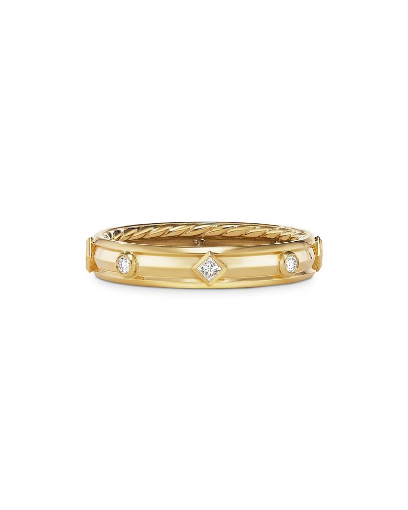 Womens Modern Renaissance Ring In 18K Yellow Gold With Diamonds Product Image