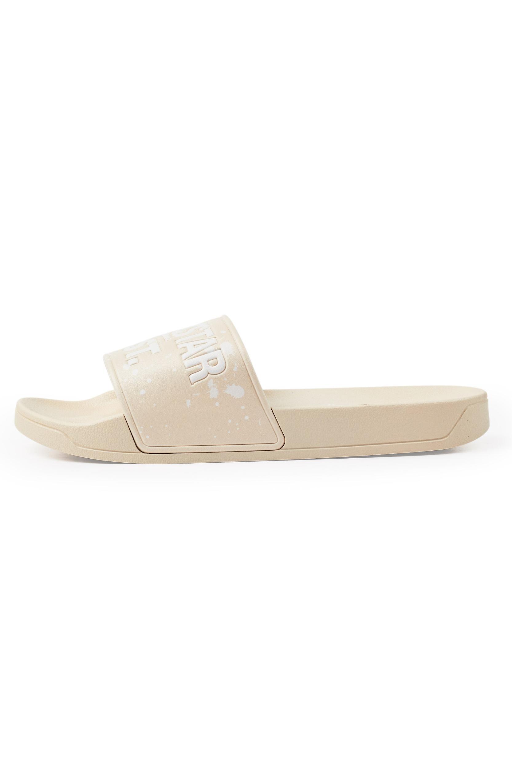 Raffer Beige Graphic Slides Male Product Image