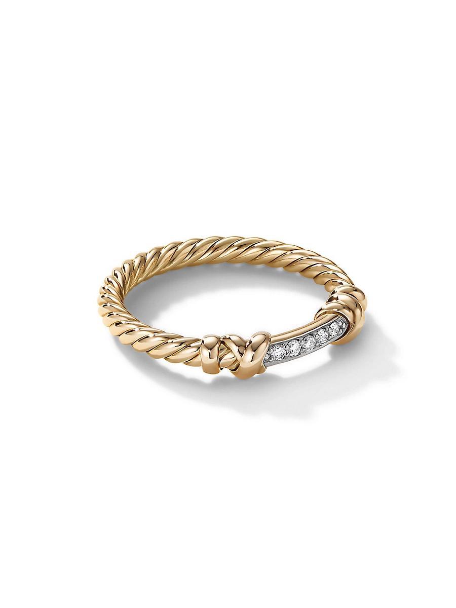 Womens Petite Helena Wrap Ring In 18K Yellow Gold Product Image