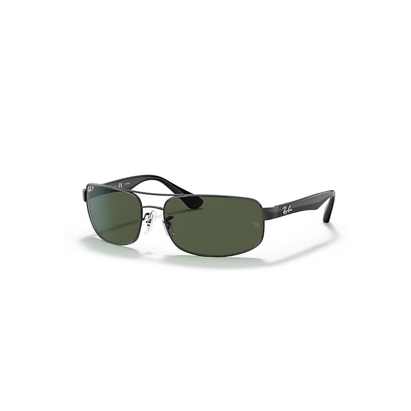 Ray-Ban Rb3445 Sunglasses Frame Green Lenses Polarized Product Image