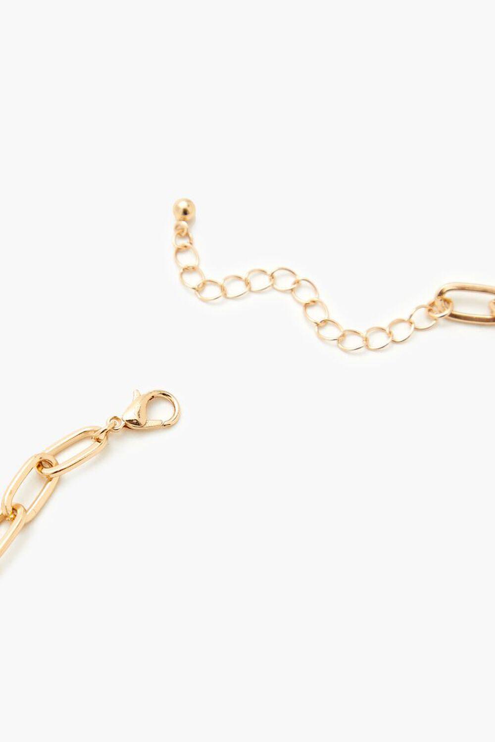 Rhinestone Anchor Chain Necklace | Forever 21 Product Image