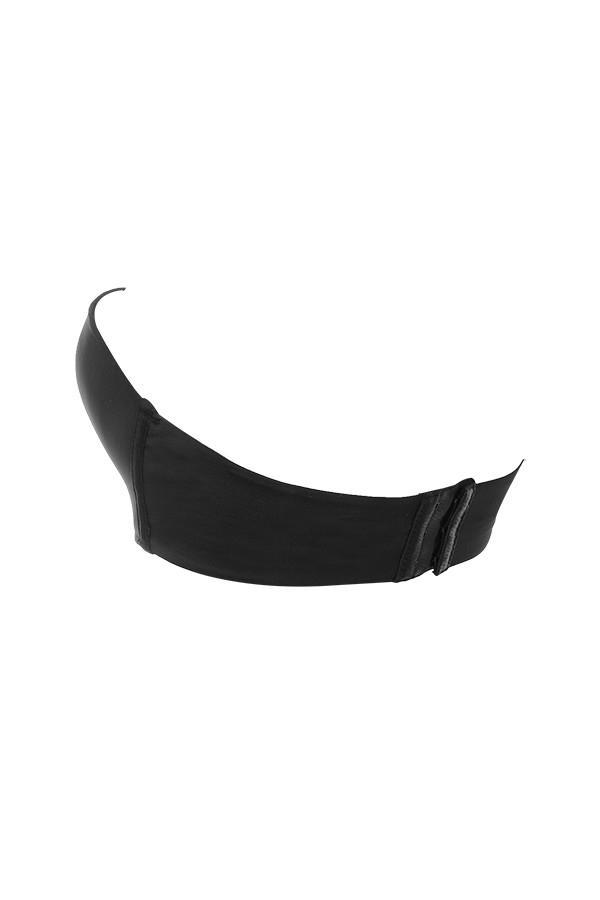 Smooth  plain molded strapless bra - black Product Image