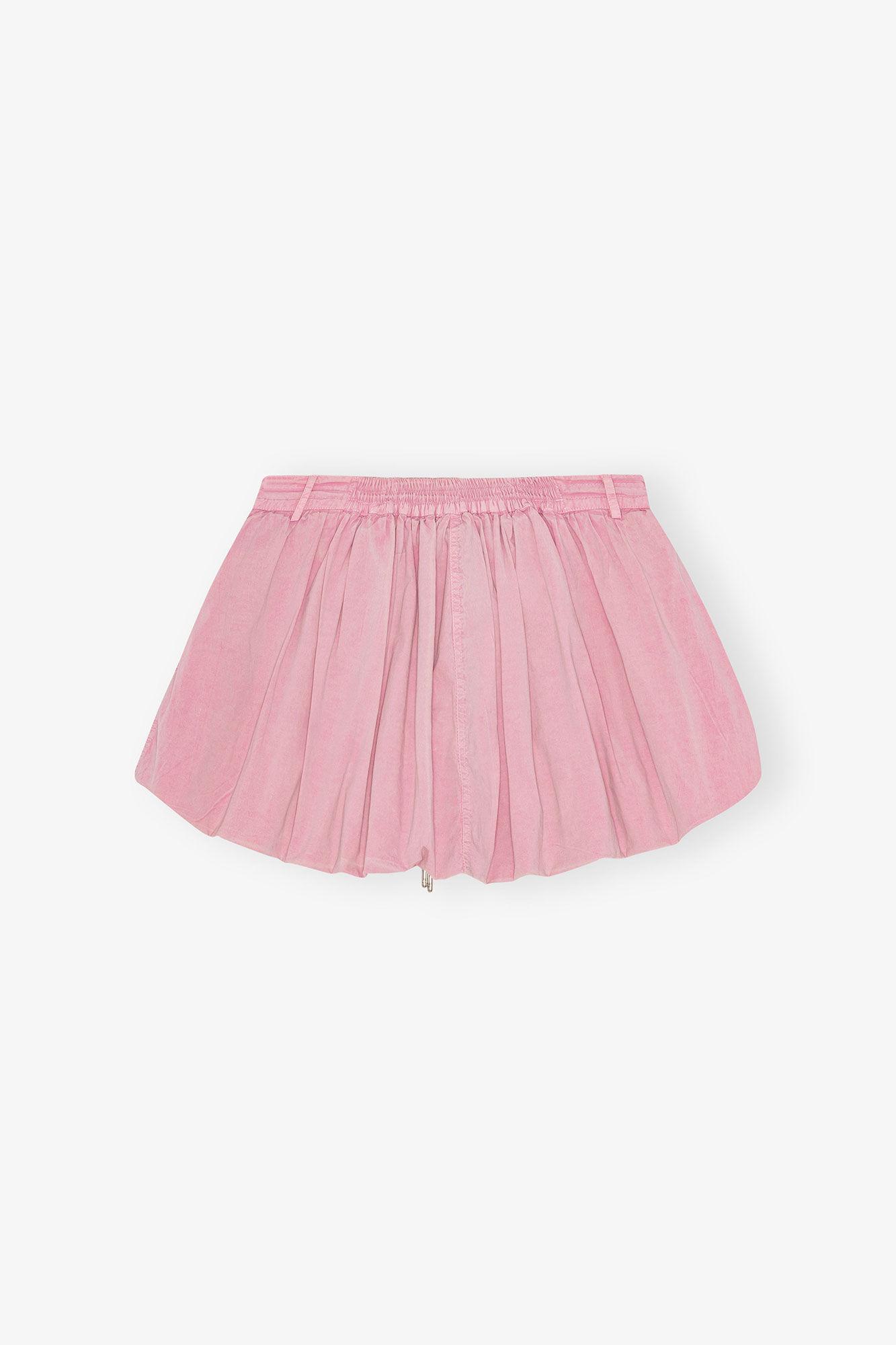 Pink Washed Mini Bubble Skirt Product Image