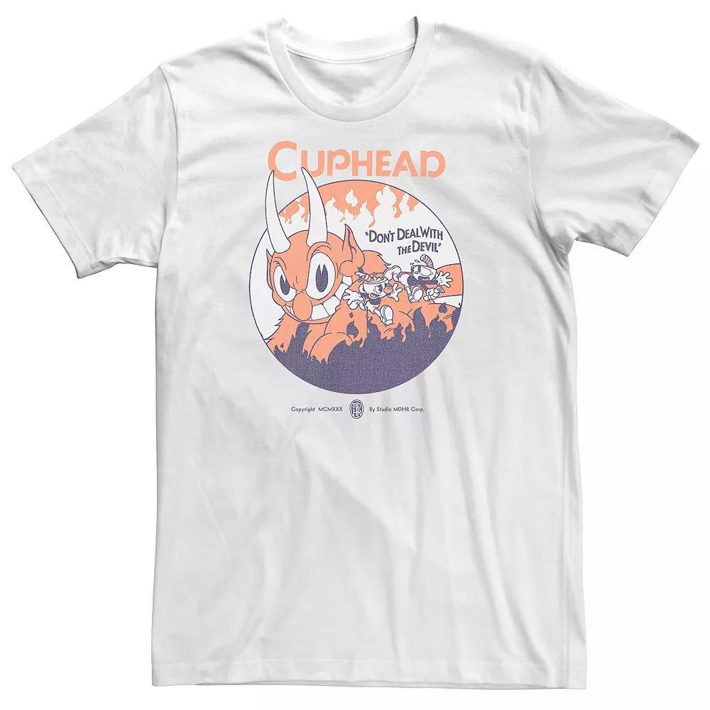 Big & Tall Cuphead and Mugman The Devil Boss Level Tee, Men's,  Product Image
