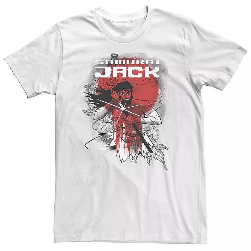 Big & Tall Cartoon Network Samurai Jack Wounded Warrior Fights Again Tee, Men's, Size: XL Tall, White Product Image