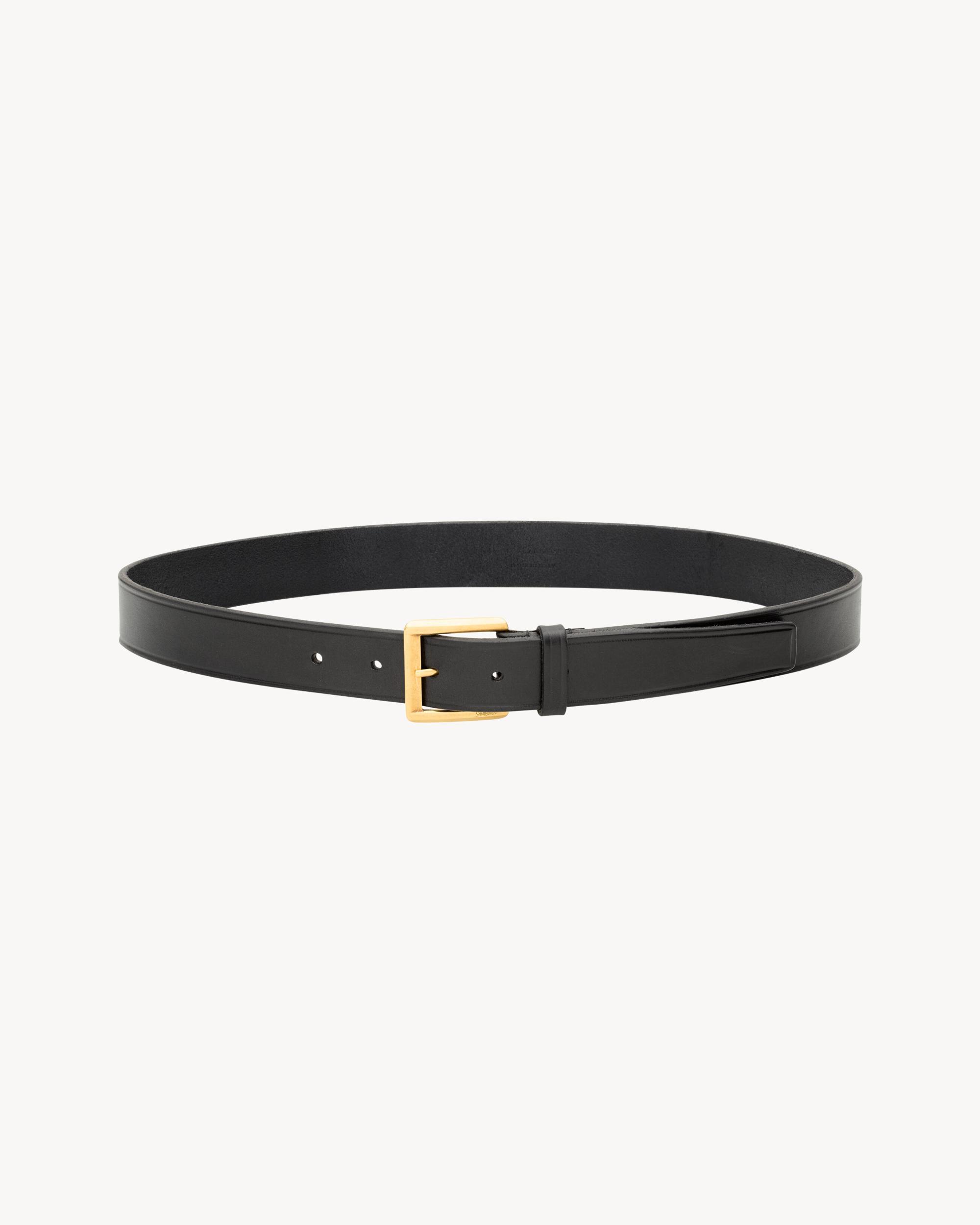 rectangular buckle belt in leather Product Image