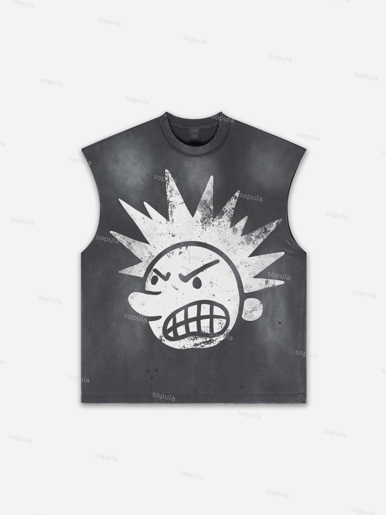 Basketball Dreams Boys Print Distressed Tank Top Product Image
