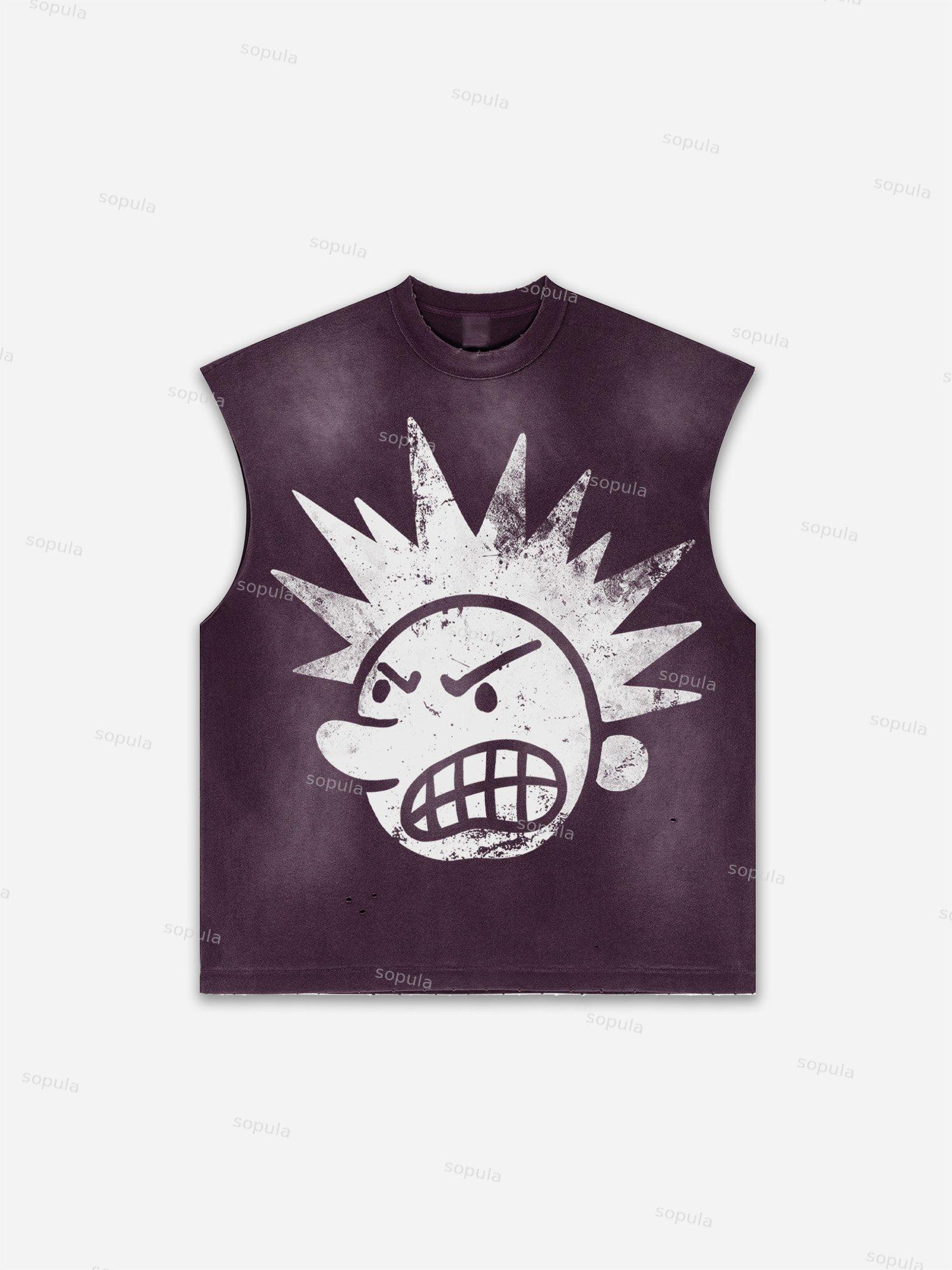 Basketball Dreams Boys Print Distressed Tank Top Product Image