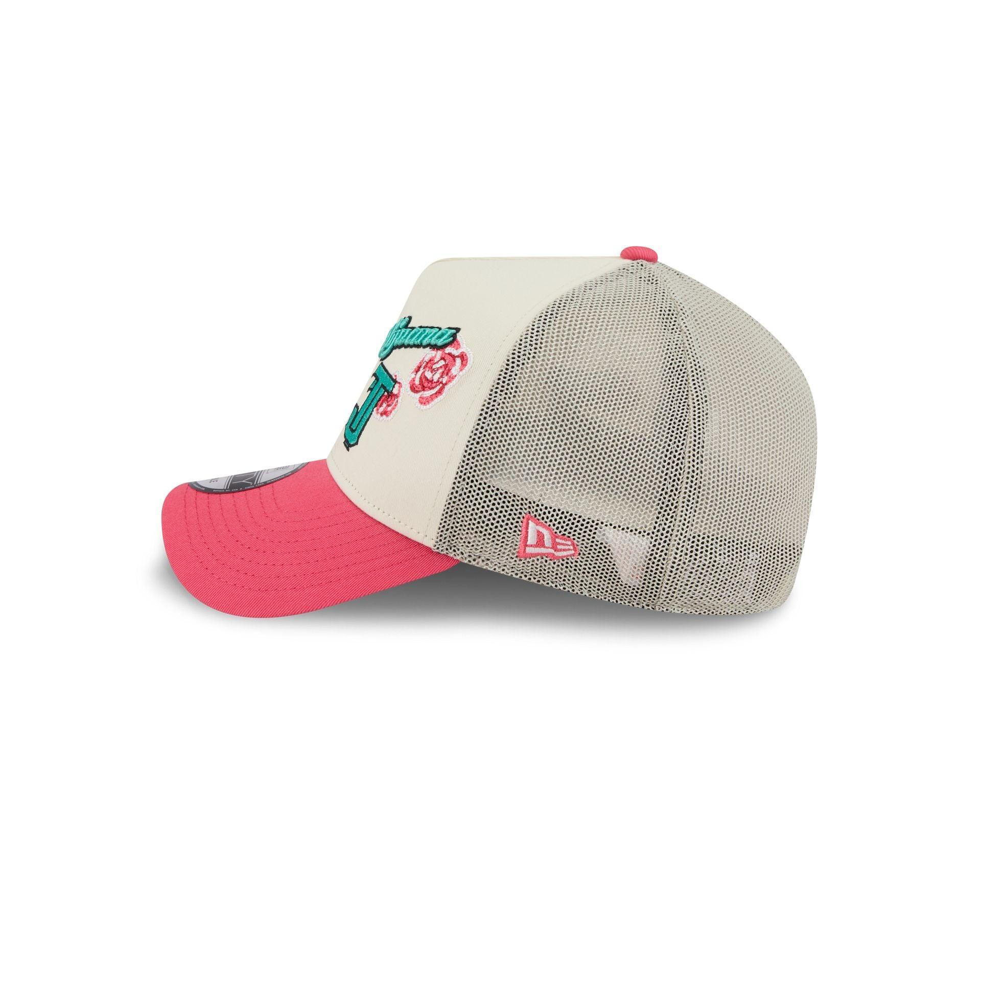 Toros de Tijuana Two-Tone Pink Rose 9FORTY A-Frame Snapback Hat Male Product Image