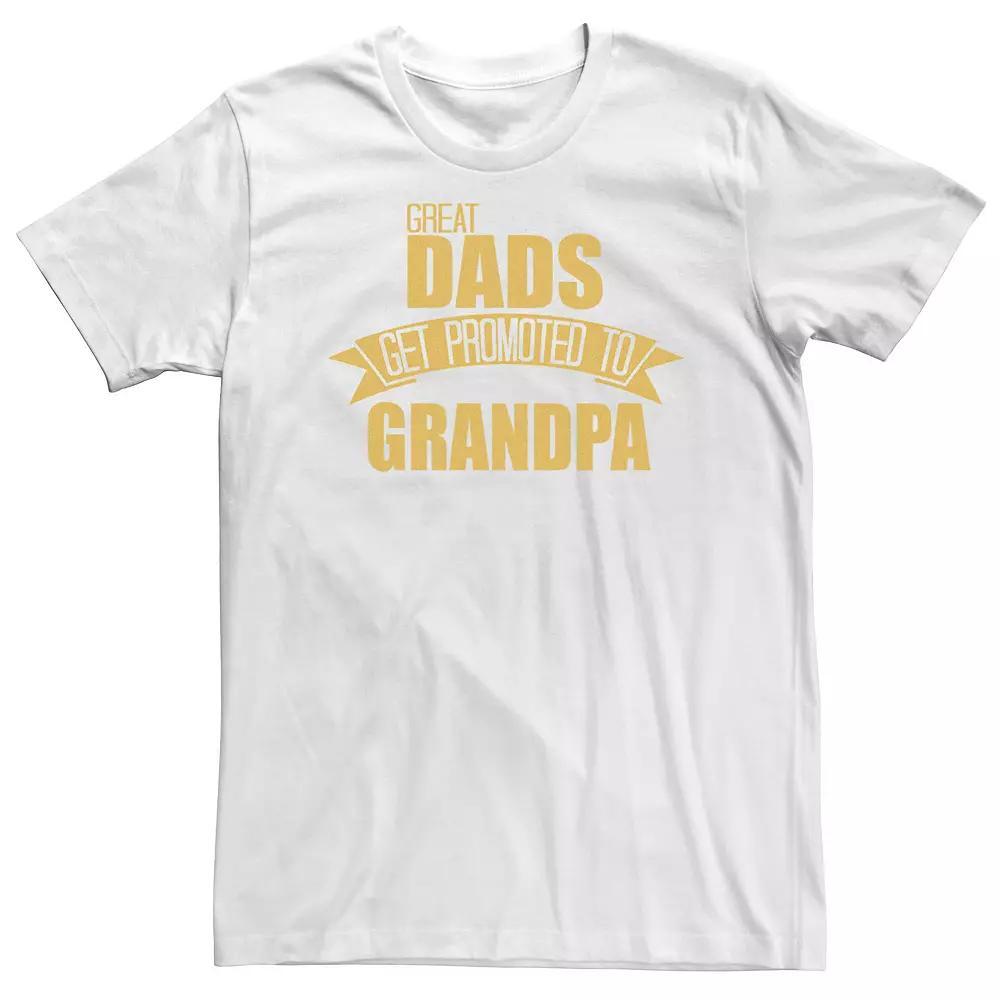 Big & Tall Father's Day Great Dads Get Promoted To Grandpa Tee, Men's,  Product Image