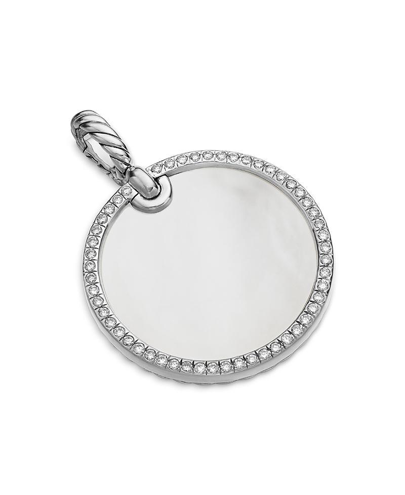 24mm DY Elements Pendant with Diamonds in Silver Product Image