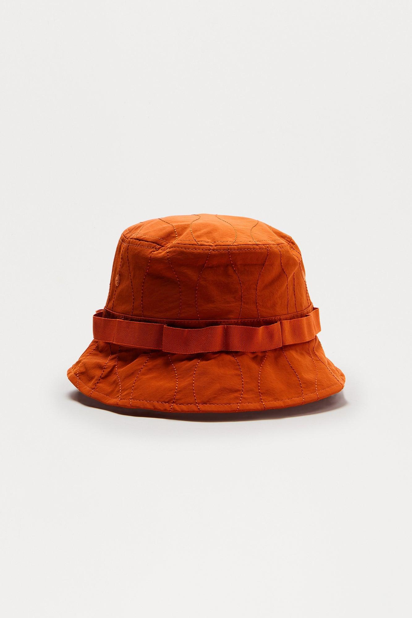 Quilted Utility Bucket Hat - Rust Product Image