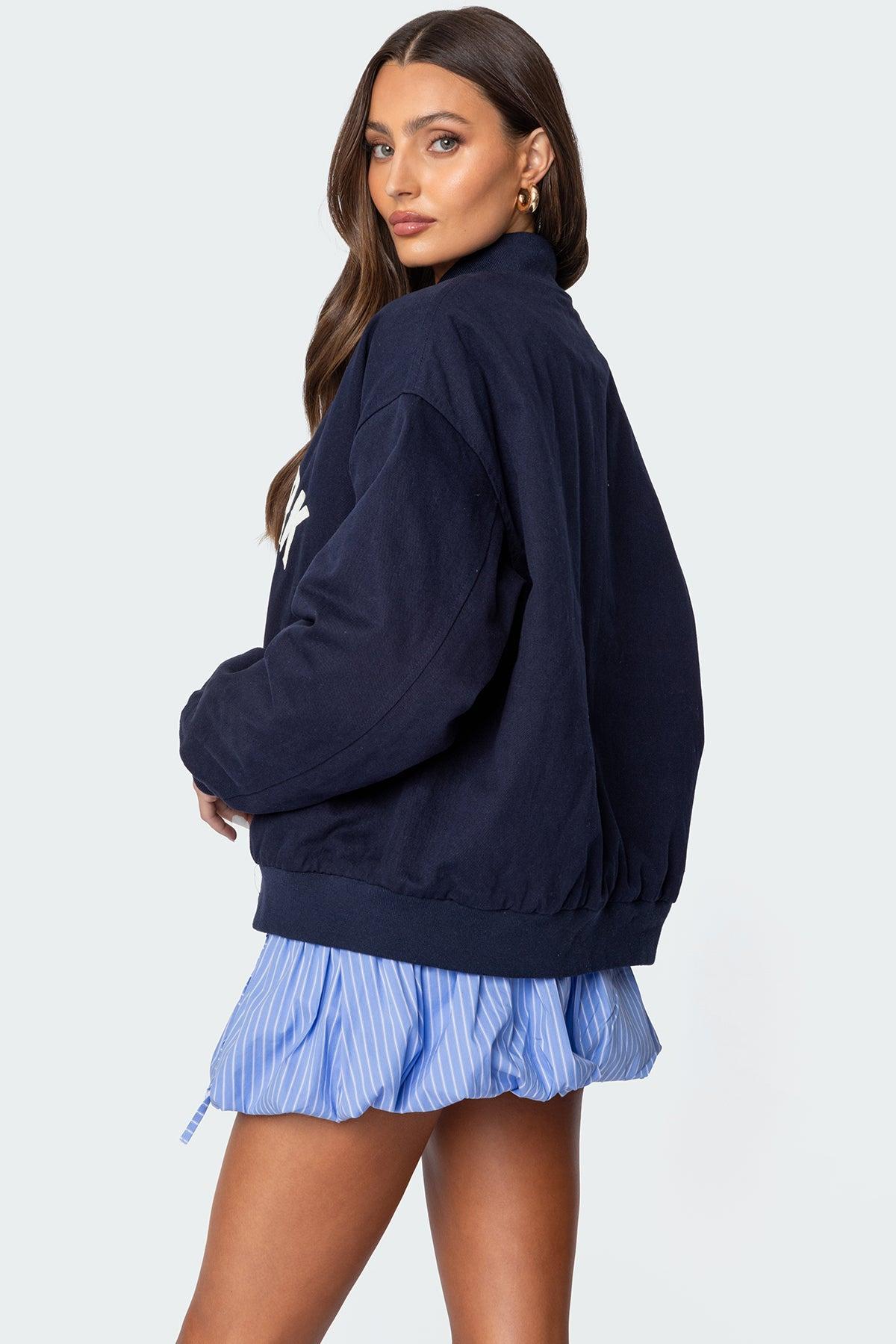 Big Apple Oversized Bomber Jacket Product Image