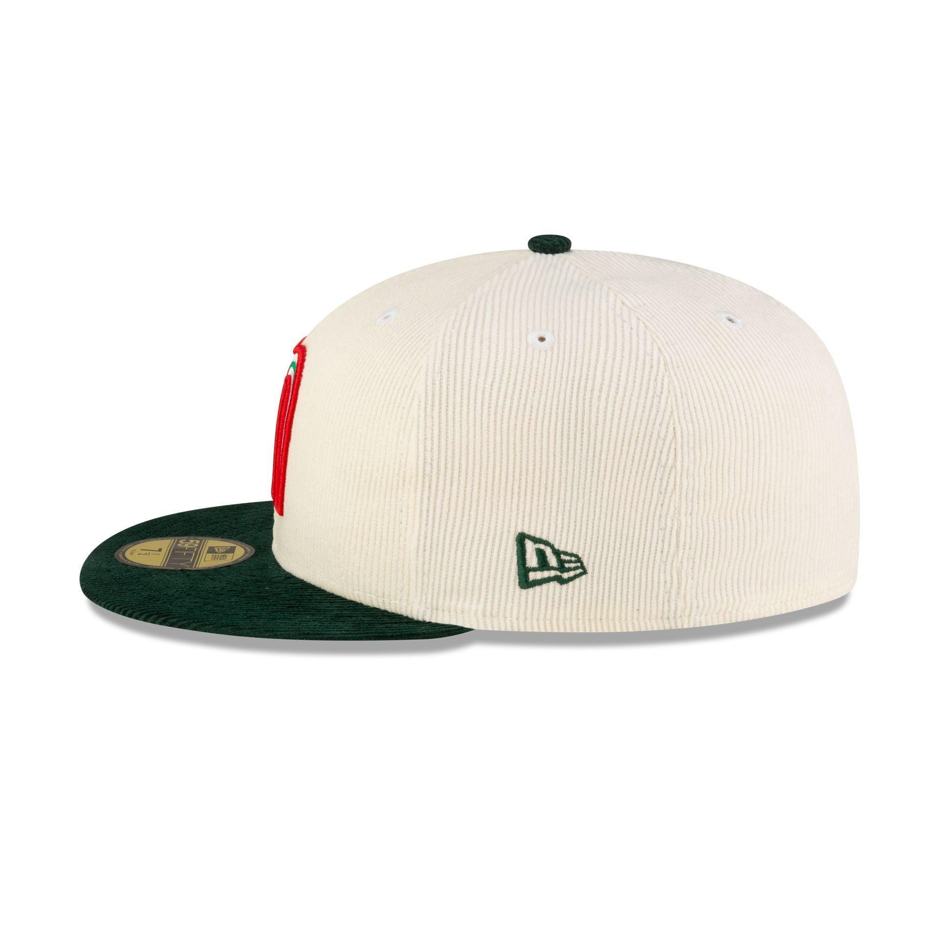 Mexico Baseball Chrome Green Corduroy 59FIFTY Fitted Hat Male Product Image