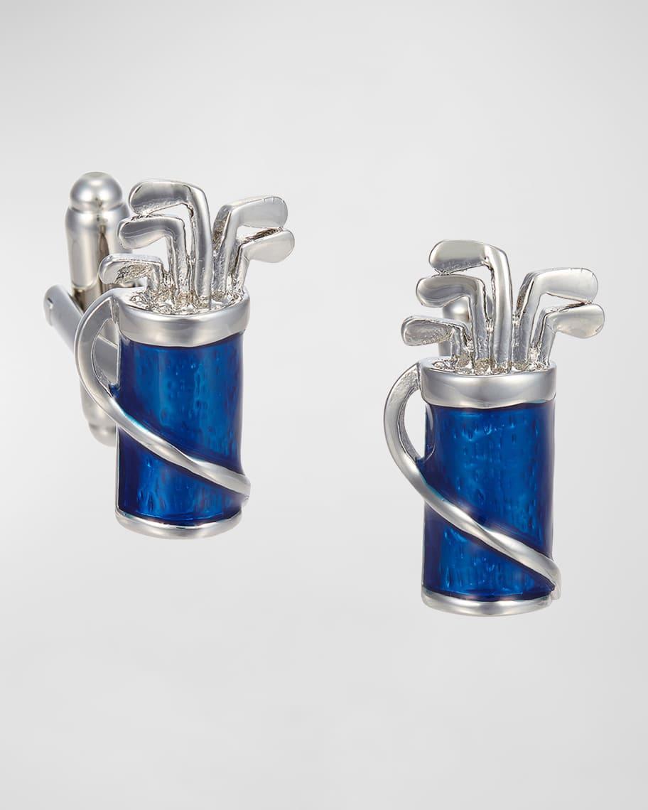 Mens Enamel Golf Bag Cufflinks Product Image