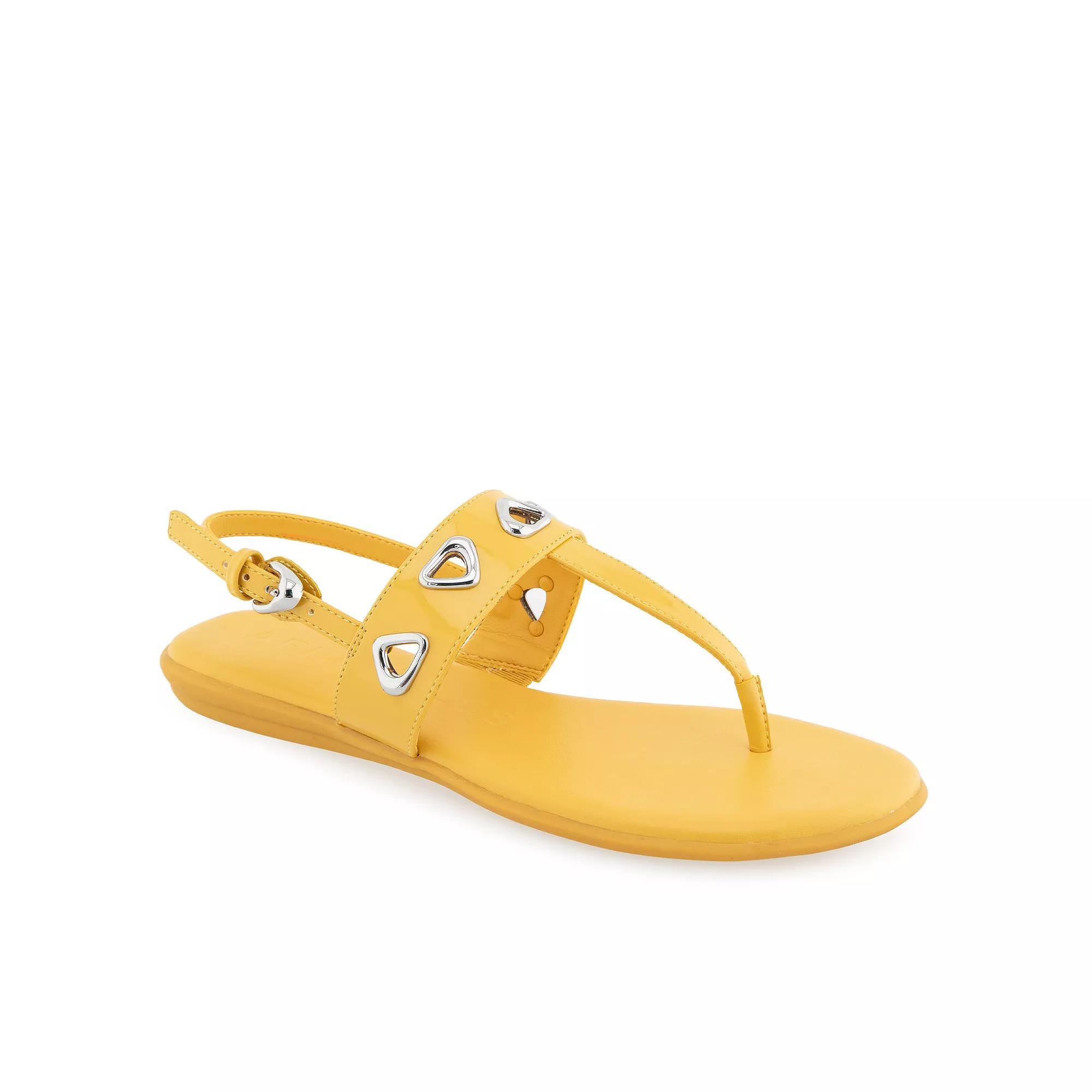 Aerosoles Iago Women's Slingback Thong Sandals, Size: 11 Medium, Yellow Product Image