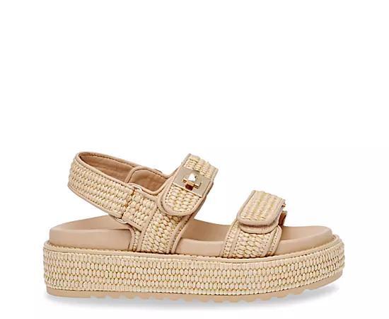 Steve Madden Bigmona Raffia Platform Sandal Womens at Urban Outfitters Product Image