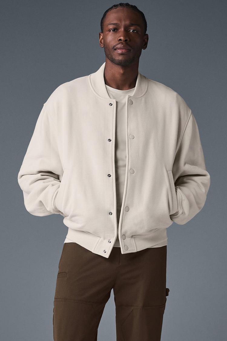 Renown Varsity Jacket - Bone Product Image