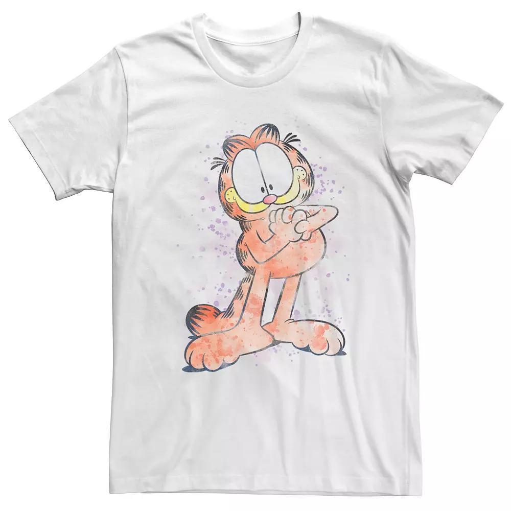 Big & Tall Garfield Watercolor Portrait Tee, Men's,  Product Image