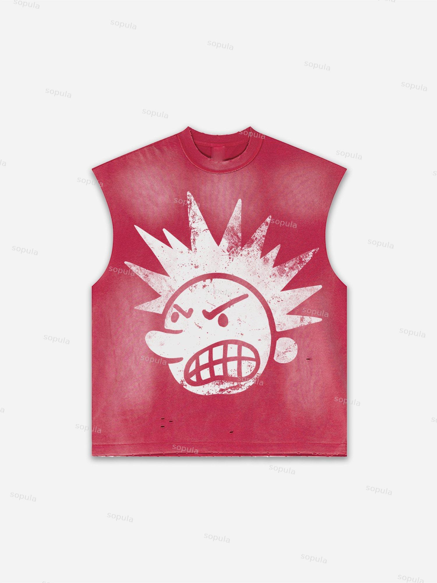 Men's Washed Boxer Boys Graphic Print Tank Top Product Image