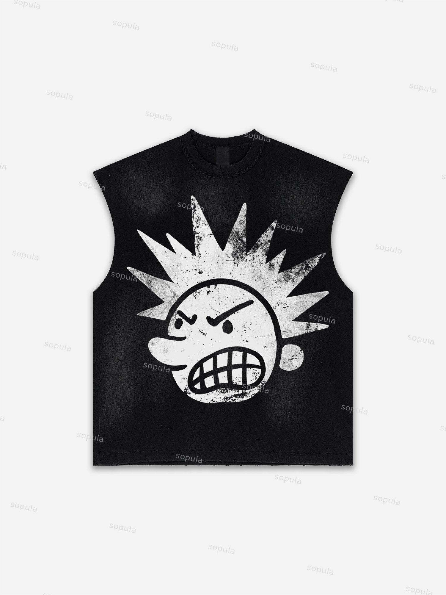 Basketball Dreams Boys Print Distressed Tank Top Product Image