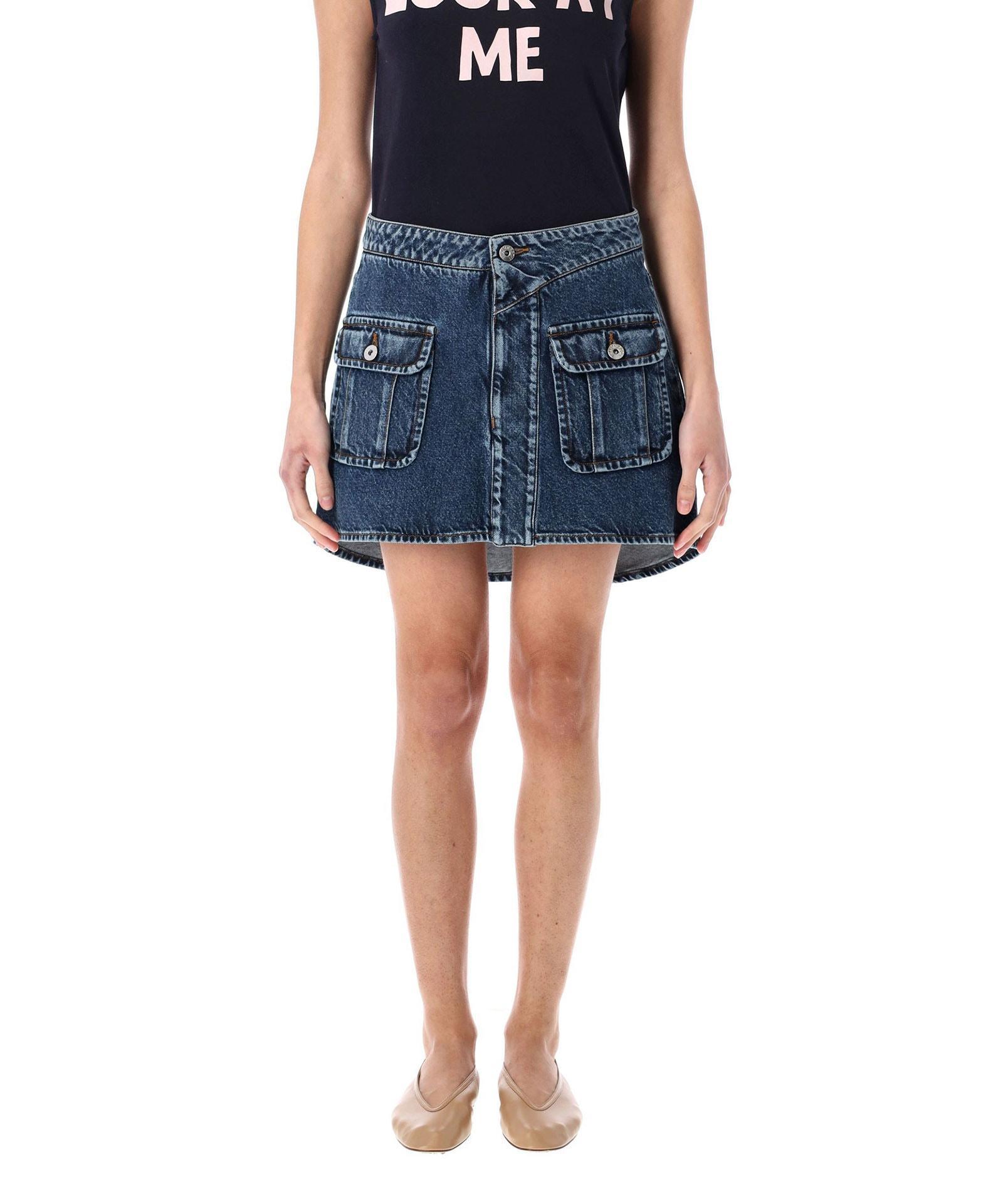 JW ANDERSON Mini Skirt In Blue Product Image