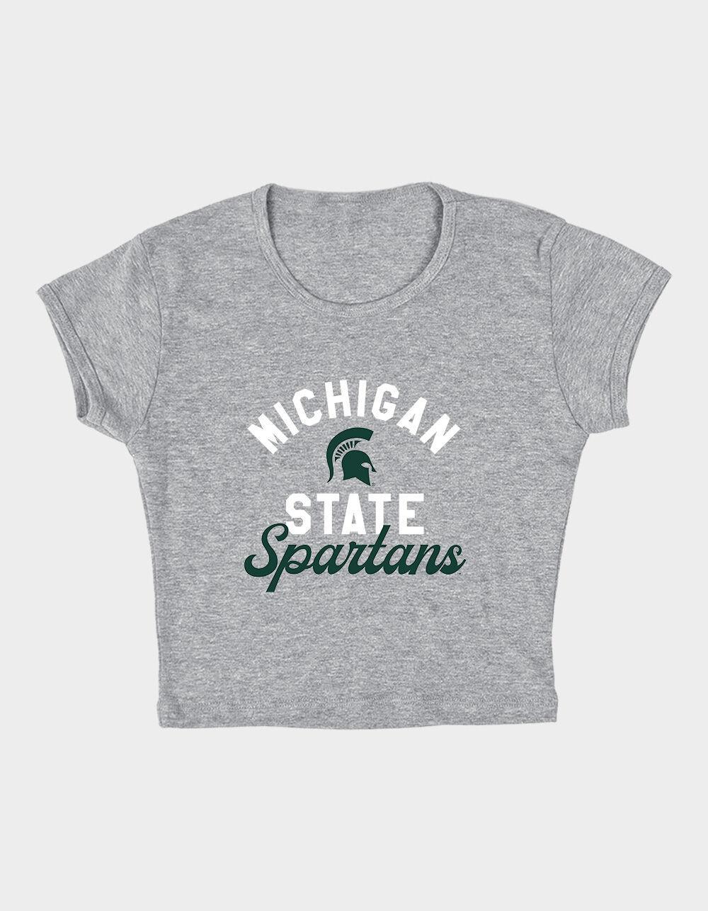 MICHIGAN STATE UNIVERSITY Classic Script Womens Baby Rib Tee Product Image