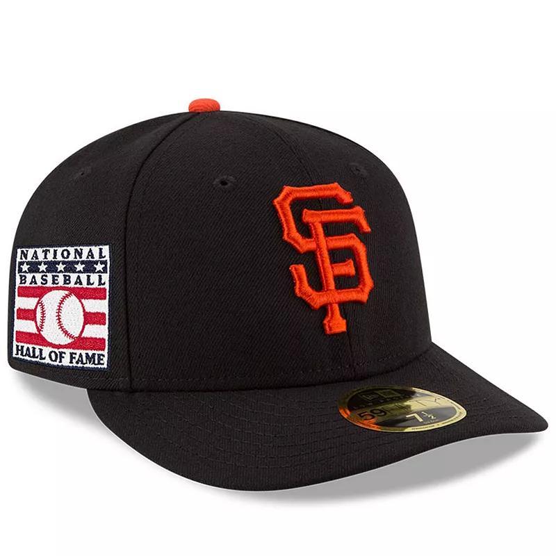 Men's New Era Black San Francisco Giants National Baseball Hall of Fame Low Profile 59FIFTY Fitted Hat, Size: 7 1/4 Product Image