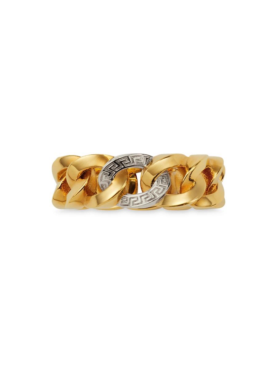 Womens Chunky Two-Tone Chain Ring Product Image