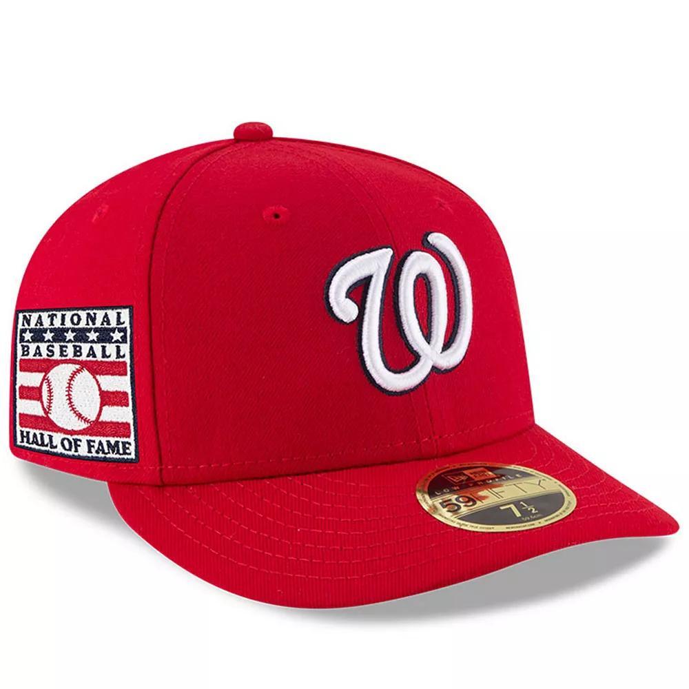 Men's New Era Red Washington Nationals National Baseball Hall of Fame Low Profile 59FIFTY Fitted Hat, Size: 7 1/2 Product Image