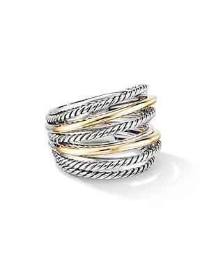 DY Crossover Wide Ring with 18k Gold Product Image