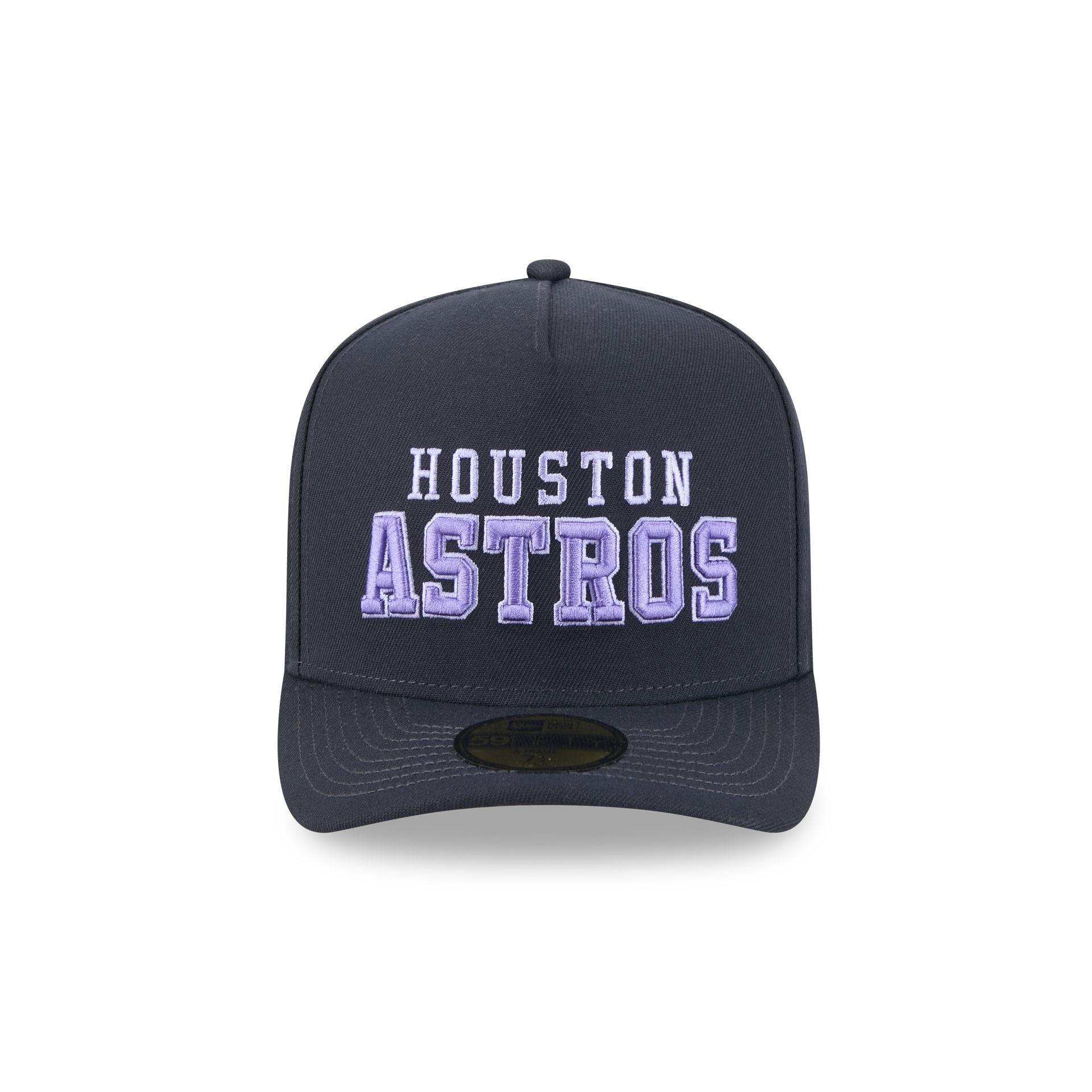 Houston Astros Navy Lavender 59FIFTY A-Frame Fitted Hat Male Product Image