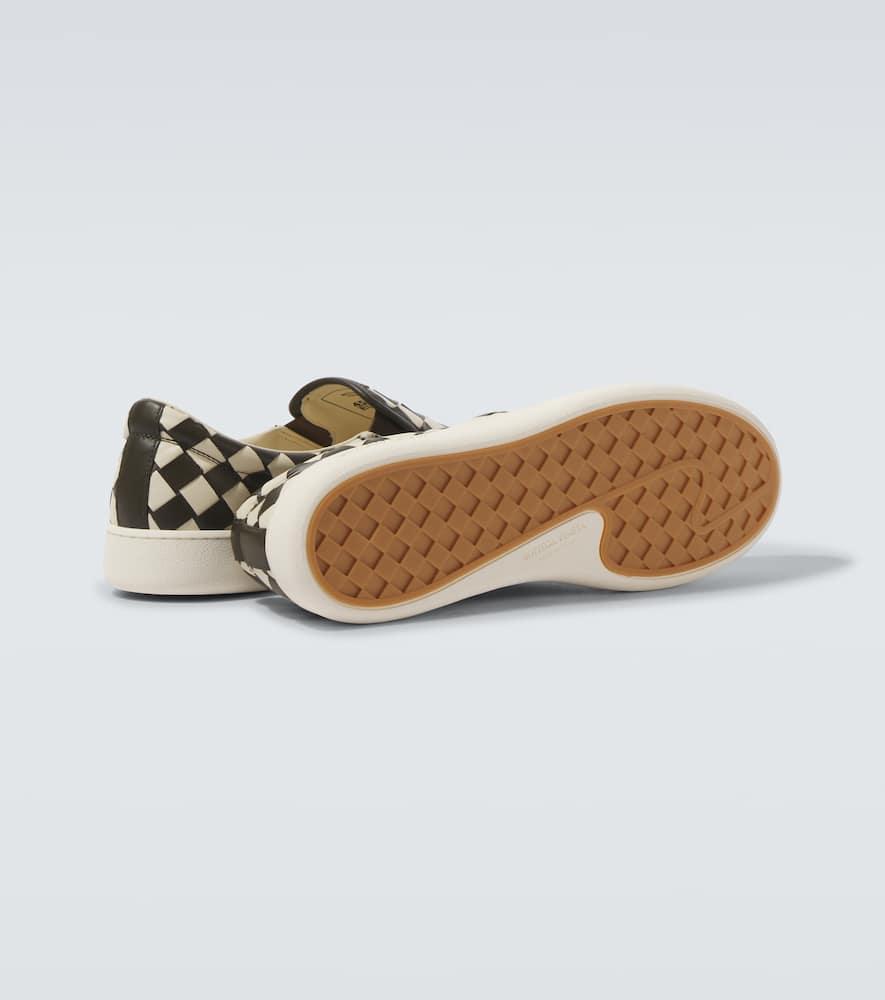 BOTTEGA VENETA Sawyer Intrecciato Leather Slip-on Sneakers In Multicolor Product Image