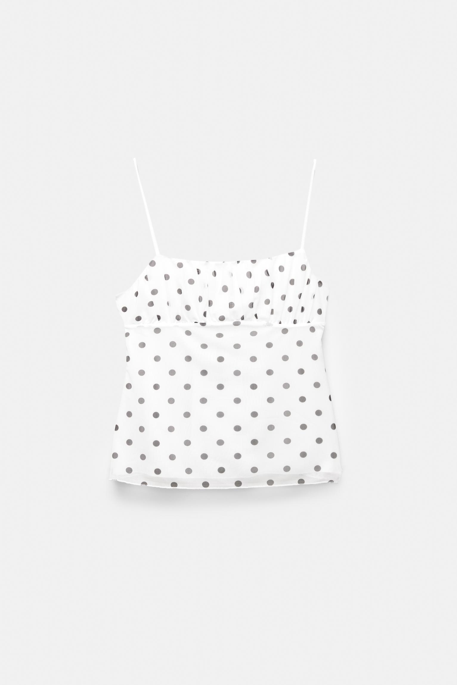 Strappy polka dot top Product Image
