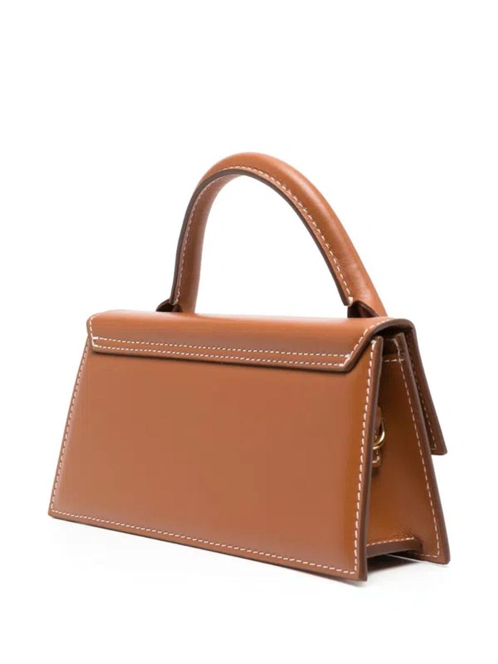 JACQUEMUS Light Brown 2 Le Chiquito Long Leather Top-handle Bag Product Image