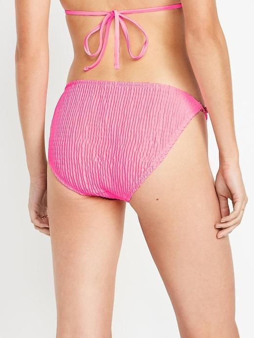 Mid-Rise String Bikini Swim Bottoms Product Image