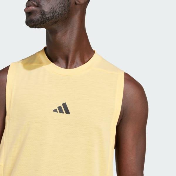 adidas Designed for Training Workout Tank Top Crystal Sand M Mens Product Image