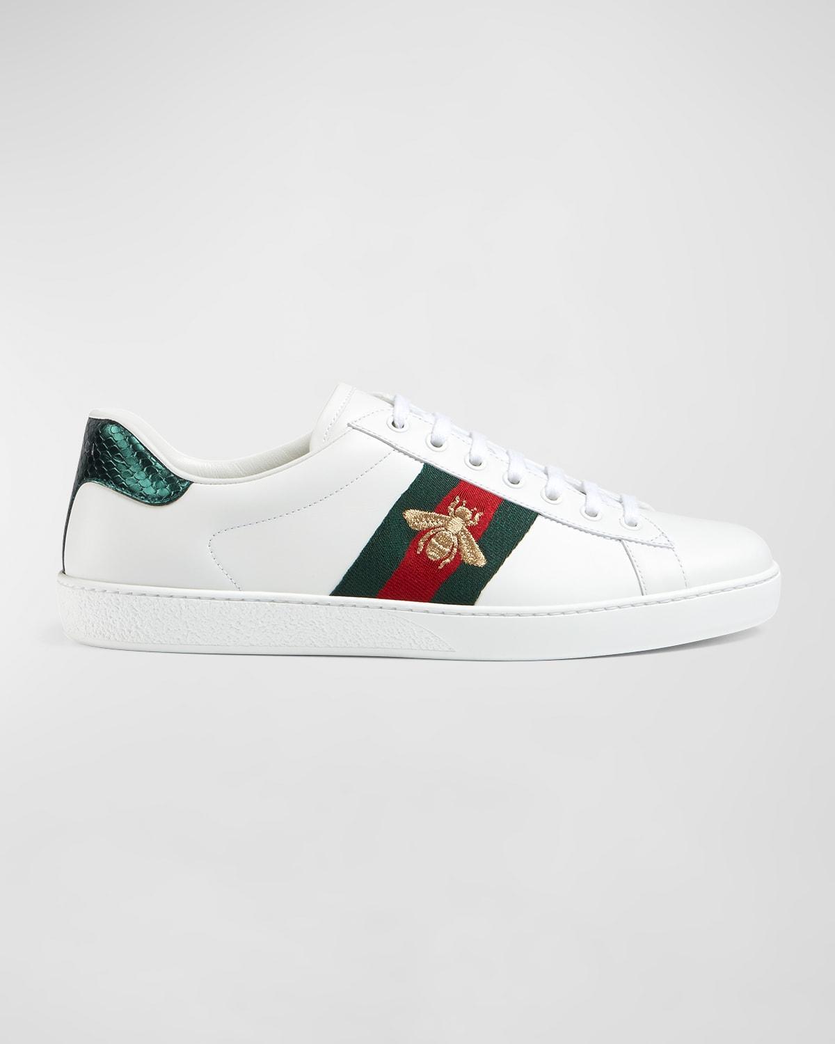 Mens New Ace Embroidered Low-Top Sneakers Product Image